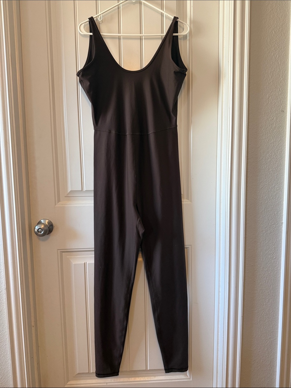 Scoop Neck Brown Jumpsuit L